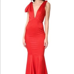 ZAC Zac Posen Katerina Gown Red Sz 8 Mermaid